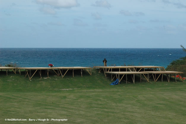 The Aqueduct Venue Under Construction - Thursday, January 18th - 10th Anniversary - Air Jamaica Jazz & Blues Festival 2007 - The Art of Music - Tuesday, January 23 - Saturday, January 27, 2007, The Aqueduct on Rose Hall, Montego Bay, Jamaica - Negril Travel Guide, Negril Jamaica WI - http://www.negriltravelguide.com - info@negriltravelguide.com...!