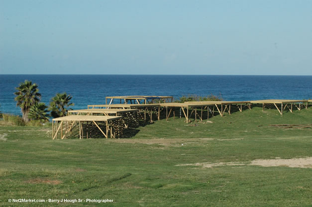 TurnKey Production's Office & Aqueduct Venue Under Construction - Tuesday, January 16th - 10th Anniversary - Air Jamaica Jazz & Blues Festival 2007 - The Art of Music - Tuesday, January 23 - Saturday, January 27, 2007, The Aqueduct on Rose Hall, Montego Bay, Jamaica - Negril Travel Guide, Negril Jamaica WI - http://www.negriltravelguide.com - info@negriltravelguide.com...!