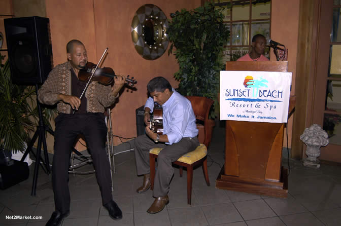 Sunset Beach Resort & Spa - CHA Press Dinner - January 9th, 2005 - Caribbean MarketPlace 2005 by the Caribbean Hotel Association - Negril Travel Guide, Negril Jamaica WI - http://www.negriltravelguide.com - info@negriltravelguide.com...!