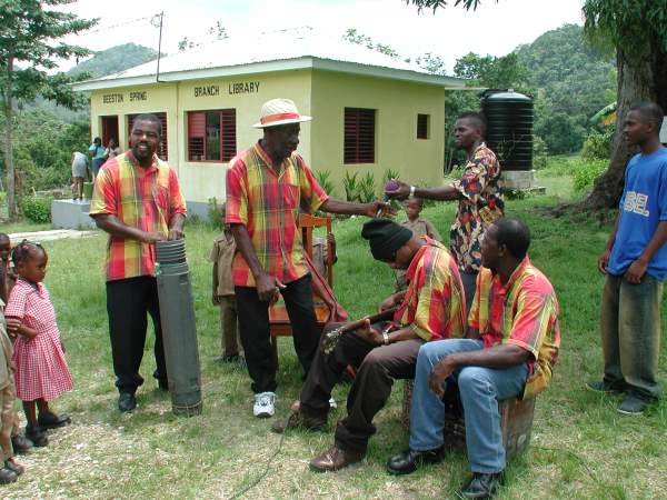 Beeston Spring Library & the Mighty Beeston Mento Band - Negril Chamber of Commerce Community Guide Training Programme Photos - Negril Travel Guide, Negril Jamaica WI - http://www.negriltravelguide.com - info@negriltravelguide.com...!