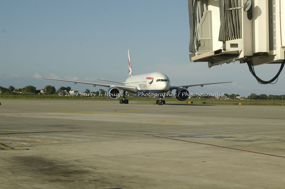  British Airways Inaugurates New Scheduled Service from London Gatwick Airport to Sangster International Airport, Montego Bay, Jamaica, Thursday, October 29, 2009 - Photographs by Barry J. Hough Sr. Photojournalist/Photograper - Photographs taken with a Nikon D70, D100, or D300 - Negril Travel Guide, Negril Jamaica WI - http://www.negriltravelguide.com - info@negriltravelguide.com...!