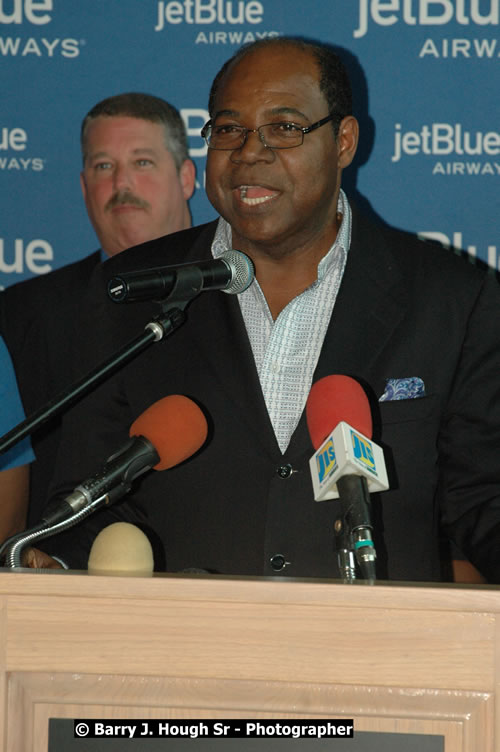 JetBue Airways' Inaugural Air Service between Sangster International Airport, Montego Bay and John F. Kennedy Airport, New York at MBJ Airports Sangster International Airport, Montego Bay, St. James, Jamaica - Thursday, May 21, 2009 - Photographs by Net2Market.com - Barry J. Hough Sr, Photographer/Photojournalist - Negril Travel Guide, Negril Jamaica WI - http://www.negriltravelguide.com - info@negriltravelguide.com...!