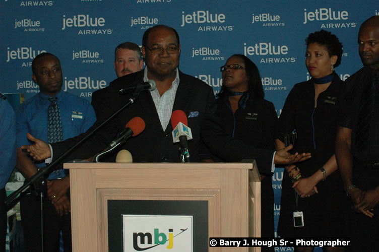 JetBue Airways' Inaugural Air Service between Sangster International Airport, Montego Bay and John F. Kennedy Airport, New York at MBJ Airports Sangster International Airport, Montego Bay, St. James, Jamaica - Thursday, May 21, 2009 - Photographs by Net2Market.com - Barry J. Hough Sr, Photographer/Photojournalist - Negril Travel Guide, Negril Jamaica WI - http://www.negriltravelguide.com - info@negriltravelguide.com...!