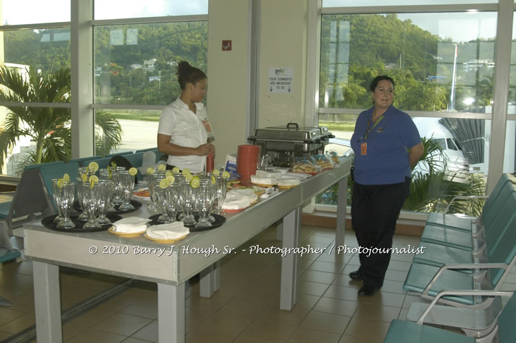 US Airways Inaugurtes New Service from Phoenix Sky Harbor International Airport to Sangster International Airport, Friday, December 18, 2009, Sangster International Airport, Montego Bay, St. James, Jamaica W.I. - Photographs by Net2Market.com - Barry J. Hough Sr, Photographer/Photojournalist - The Negril Travel Guide - Negril's and Jamaica's Number One Concert Photography Web Site with over 40,000 Jamaican Concert photographs Published -  Negril Travel Guide, Negril Jamaica WI - http://www.negriltravelguide.com - info@negriltravelguide.com...!