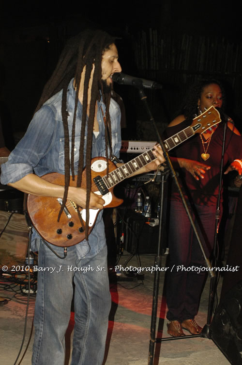 Julian Marley - Grammy Nominee & Son of the Legend Bob Marley - Live in Concert - Also featuring Ras Noble, Power Drill, Iron Head, & Robin Banks - Backing Band Roots Warrior, plus DJ Gemini @ One Love Reggae Concerts Series 09/10 @ Negril Escape Resort & Spa, February 2, 2010, One Love Drive, West End, Negril, Westmoreland, Jamaica W.I. - Photographs by Net2Market.com - Barry J. Hough Sr, Photographer/Photojournalist - The Negril Travel Guide - Negril's and Jamaica's Number One Concert Photography Web Site with over 40,000 Jamaican Concert photographs Published -  Negril Travel Guide, Negril Jamaica WI - http://www.negriltravelguide.com - info@negriltravelguide.com...!