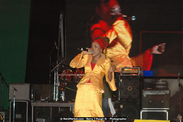 Queen Ifrica at Tru-Juice Rebel Salute 2008 - The 15th staging of Tru-Juice Rebel Salute, Saturday, January 12, 2008, Port Kaiser Sports Club, St. Elizabeth, Jamaica W.I. - Photographs by Net2Market.com - Barry J. Hough Sr, Photographer - Negril Travel Guide, Negril Jamaica WI - http://www.negriltravelguide.com - info@negriltravelguide.com...!