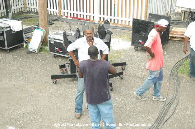 Venue Under Construction - Wednesday, July 18, 2007 - Red Stripe Reggae Sumfest at Catherine Hall, Montego Bay, St Jamaica, Jamaica W.I. - Negril Travel Guide.com, Negril Jamaica WI - http://www.negriltravelguide.com - info@negriltravelguide.com...!