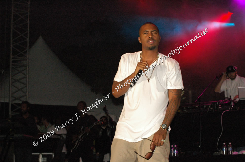 Damian 'Jr. Gong' Marley & NAS @ Reggae Sumfest 2009 - International Night 2 - Reggae Sumfest 2009,Catherine Hall, Montego Bay, St. James, Jamaica W.I. - Saturday, July 25, 2009 - Reggae Sumfest 2009, July 19 - 25, 2009 - Photographs by Net2Market.com - Barry J. Hough Sr. Photojournalist/Photograper - Photographs taken with a Nikon D70, D100, or D300 - Negril Travel Guide, Negril Jamaica WI - http://www.negriltravelguide.com - info@negriltravelguide.com...!