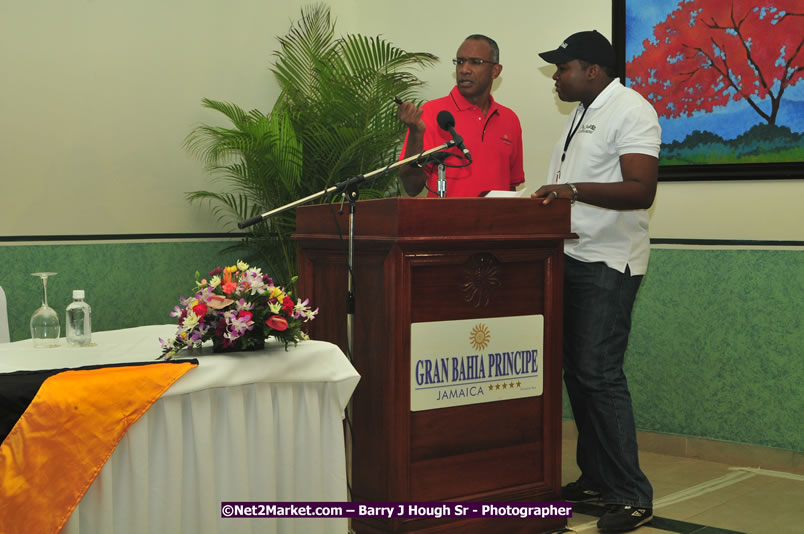 Usain Bolt of Jamaica - The Fastest Man In The World  - Usain Bolt Homecoming Celebrations - Press Conference at the Grand Bahia Principe &amp; Sherwood Content - Waldensia Primary School - Photographs by Net2Market.com - Barry J. Hough Sr. Photojournalist/Photograper - Photographs taken with a Nikon D300 - Negril Travel Guide, Negril Jamaica WI - http://www.negriltravelguide.com - info@negriltravelguide.com...!