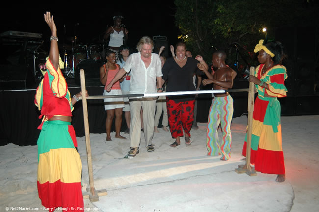 Half Moon Resort Party - Virgin Atlantic Inaugural Flight To Montego Bay, Jamaica Photos - Sir Richard Branson, President & Family, and 450 Passengers - Party Royal Pavillion at Half Moon Resort, Montego Bay, Jamaica - Monday, July 3, 2006 - Negril Travel Guide, Negril Jamaica WI - http://www.negriltravelguide.com - info@negriltravelguide.com...!